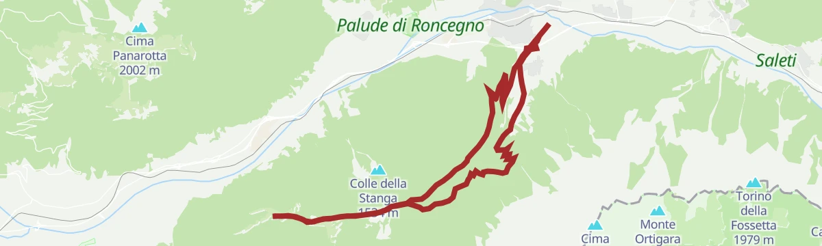 Route map: Roadbike - Borgo Valsugana - Val di Sella
